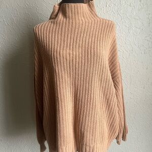 American Eagle Outfitters Tan Cowl Neck Sweater